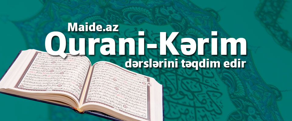 Qurani-Kərim dərsləri 24  - VİDEO